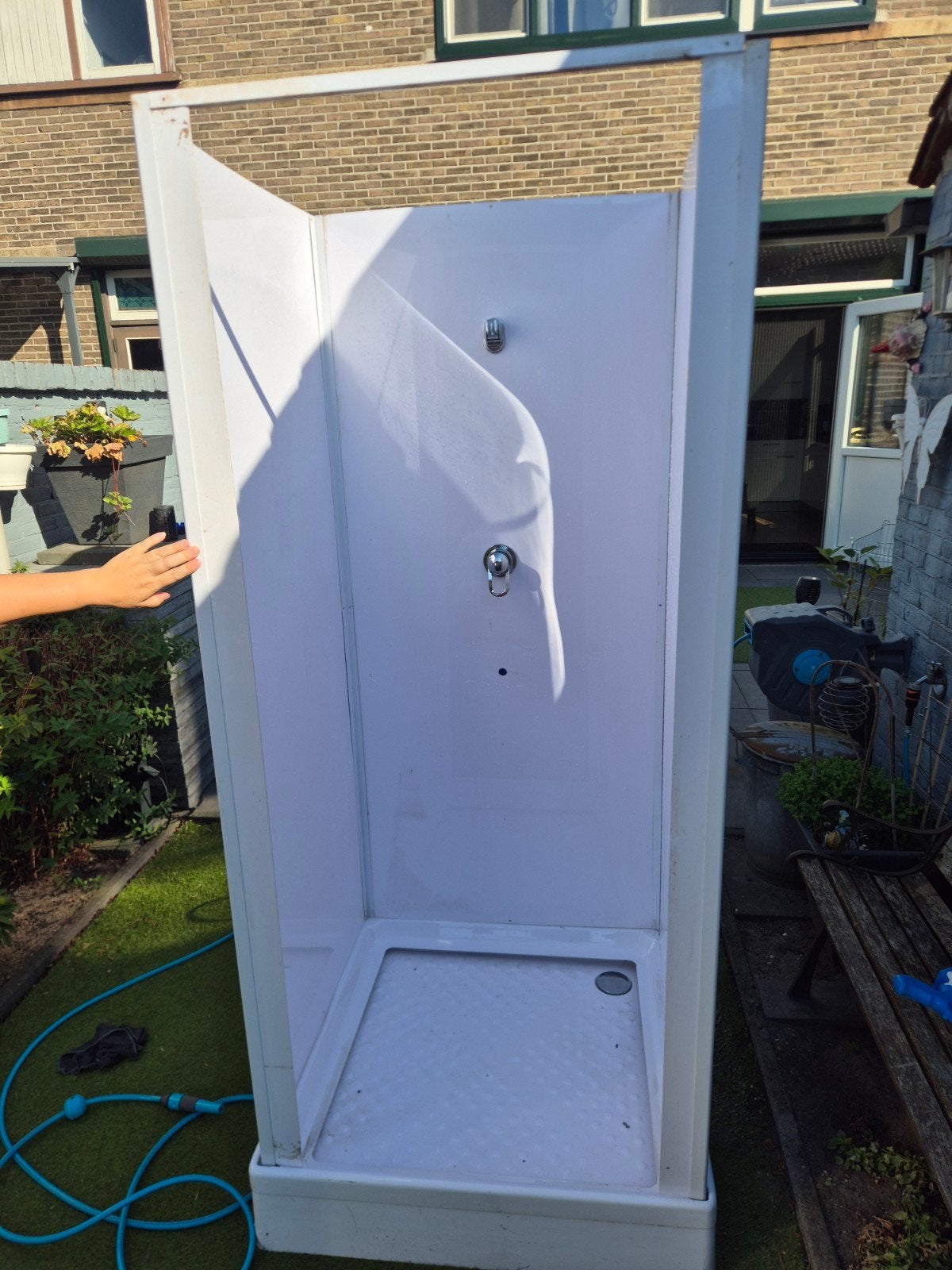 mobiele doucecabine met toebehoren, Huis en Inrichting, Badkamer | Complete badkamers, Ophalen, Gebruikt