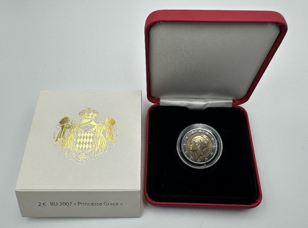 Monaco, 2 Euro 2007 Grace Kelly., Postzegels en Munten, Munten | Europa | Euromunten, Ophalen of Verzenden, Monaco, 2 euro