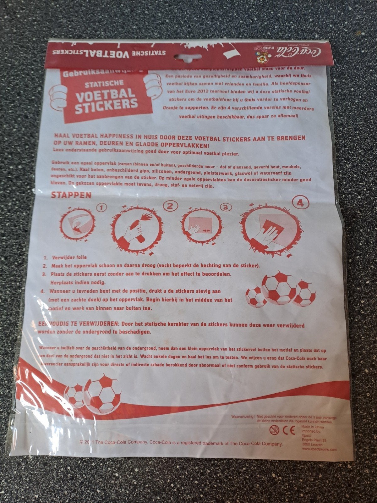 Coca-Cola Holland Voetbal Statische Stickers EK WK, Ophalen of Verzenden, Nieuw, Sport