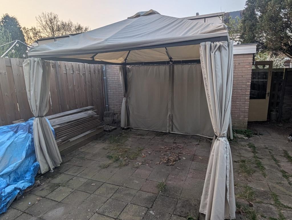 Partytent 3 X 3, Tuin en Terras, Ophalen, Gebruikt, Partytent, Minder dan 4 meter