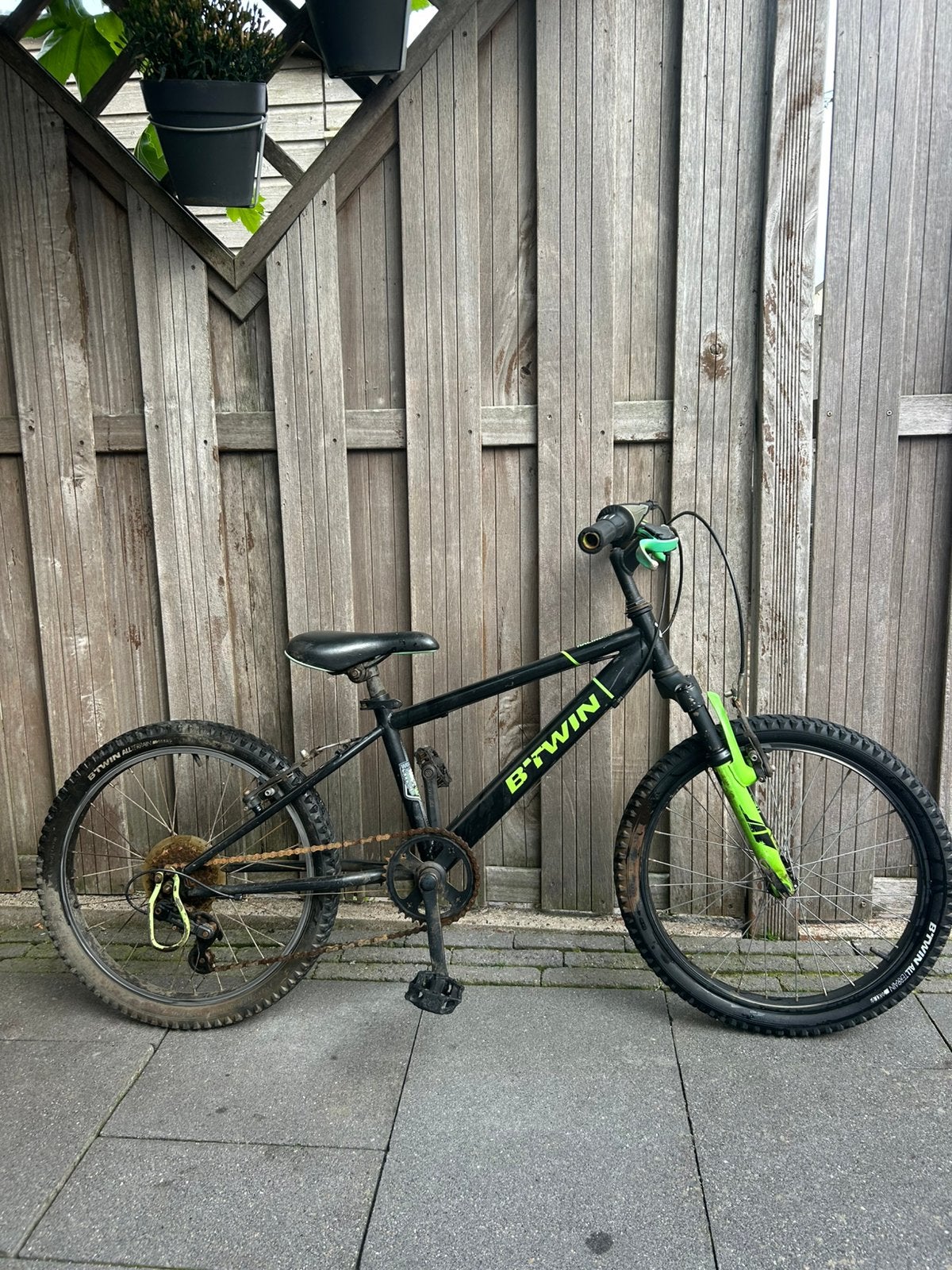 Kinderfiets mtb 20” b’twin, Ophalen, Staal, Velgrem, V-brakes