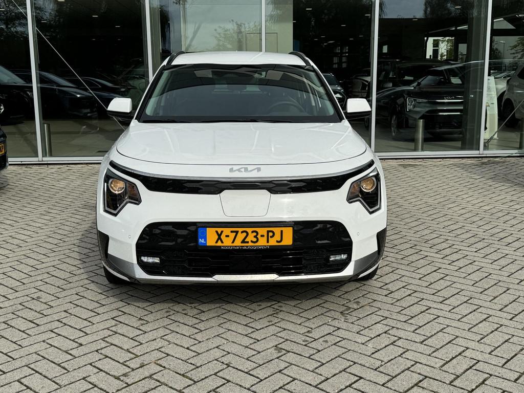 Kia Niro EV DynamicLine 64.8 kWh | cruise control | Apple ca, Auto's, Kia, Stof, Gebruikt, 750 kg, Wit