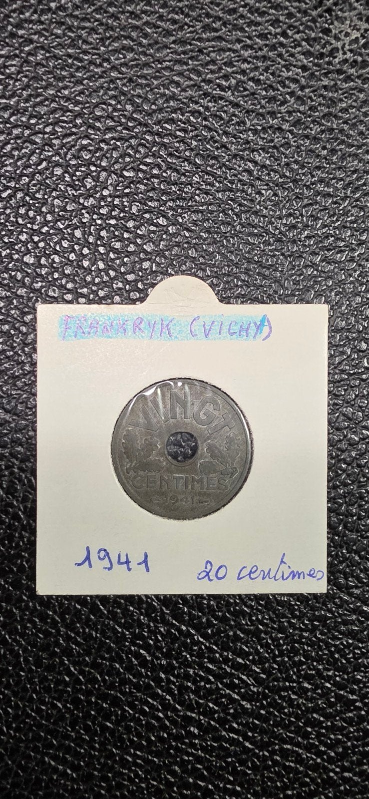 Frankrijk 20 centimes 1941 alleen • rechts, Ophalen of Verzenden, Frankrijk