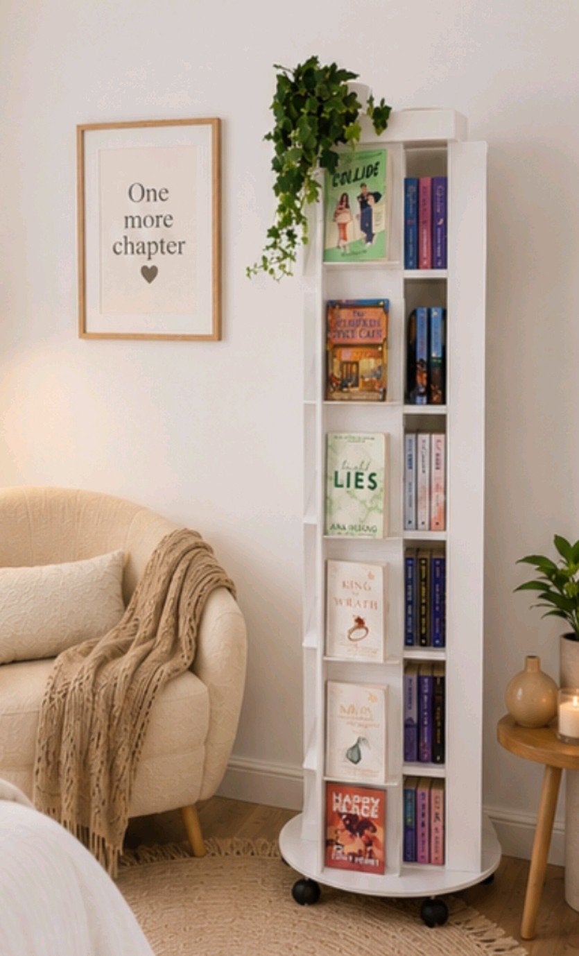 Ronddraaiende boekencarroussel voor bijna 100 boeken!, Ophalen, Met plank(en), 50 tot 100 cm, Zo goed als nieuw