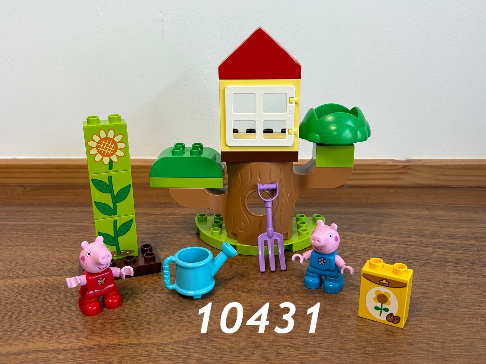 Duplo peppa pig boomhut 10431 (compleet) 1, Ophalen of Verzenden, Zo goed als nieuw, Complete set, Duplo