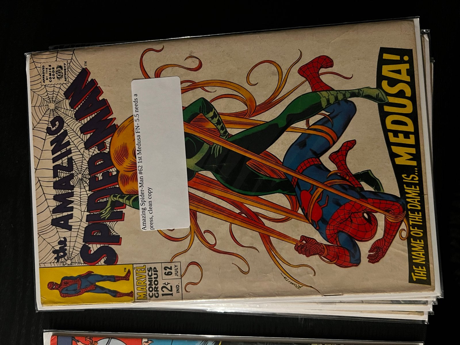 Amazing Spider-Man #62 - 1e verschijning Medusa, Eén comic, Ophalen of Verzenden, Gelezen, Amerika