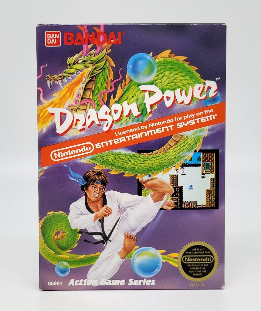 Dragon Power - Nintendo NES - CIB Rev-A - Near Mint, Avontuur en Actie, Verzenden, 1 speler, Zo goed als nieuw