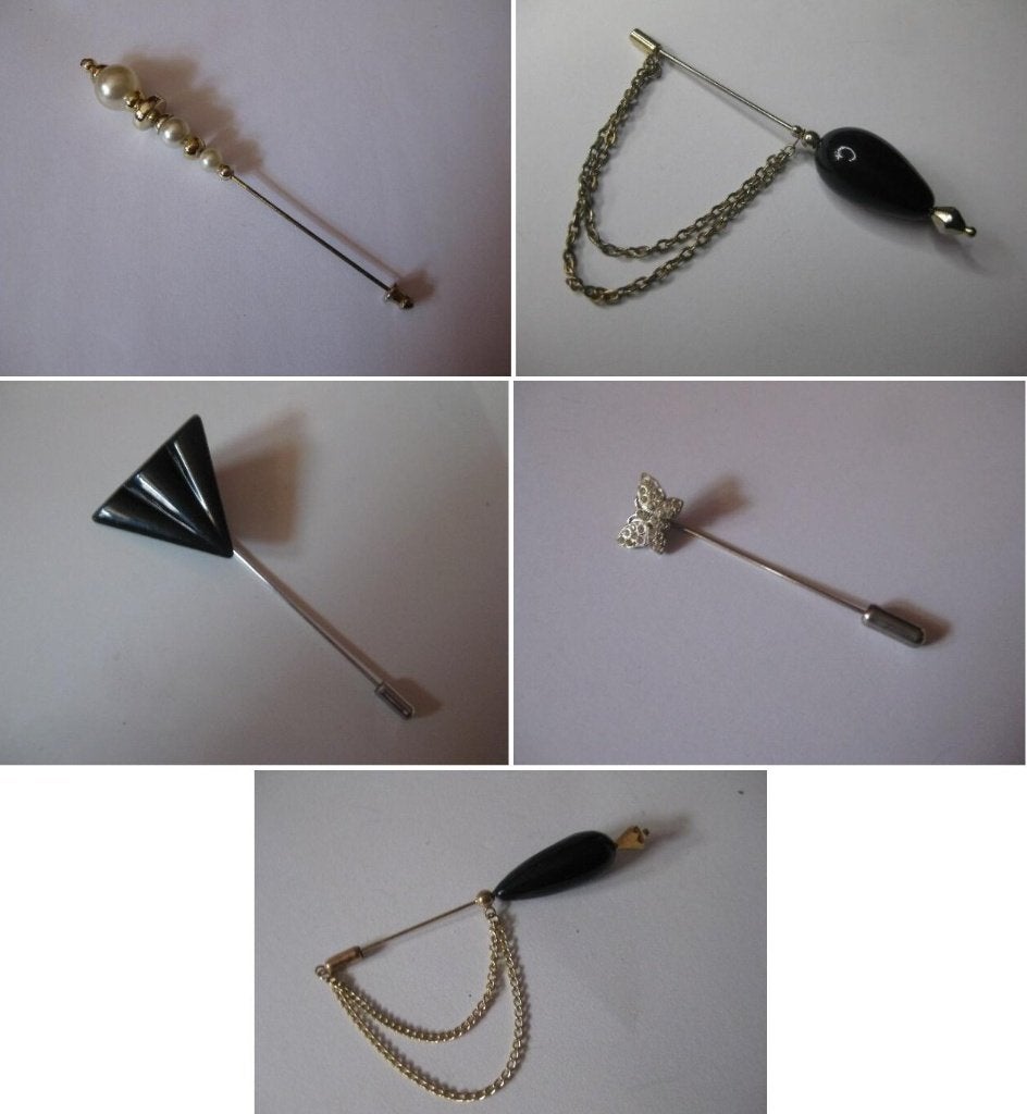 Diverse vintage revers- of hoedenspelden / broches, Antiek en Kunst, Curiosa en Brocante, Ophalen