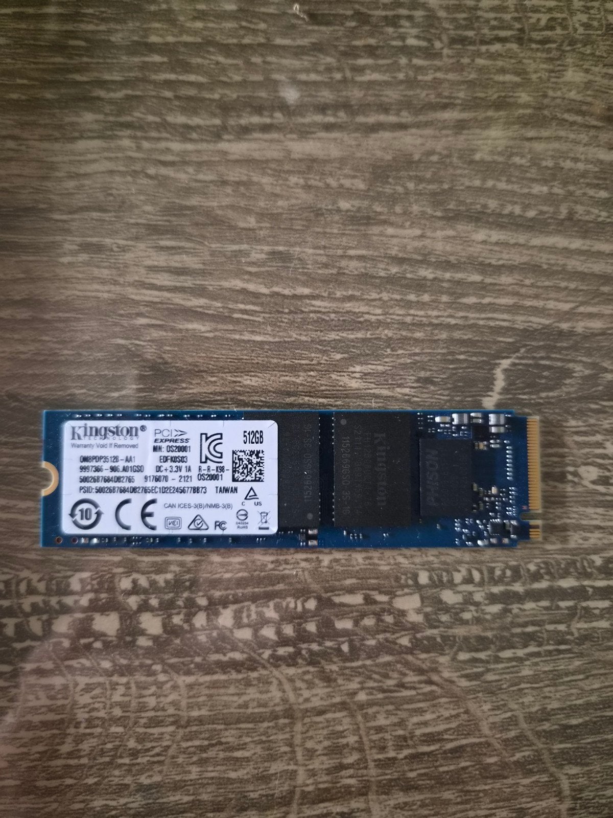 Kingston 512GB PCIe NVMe SSD M.2 Interne Solid State Drive, Ophalen, Intern, Kingston, SSD