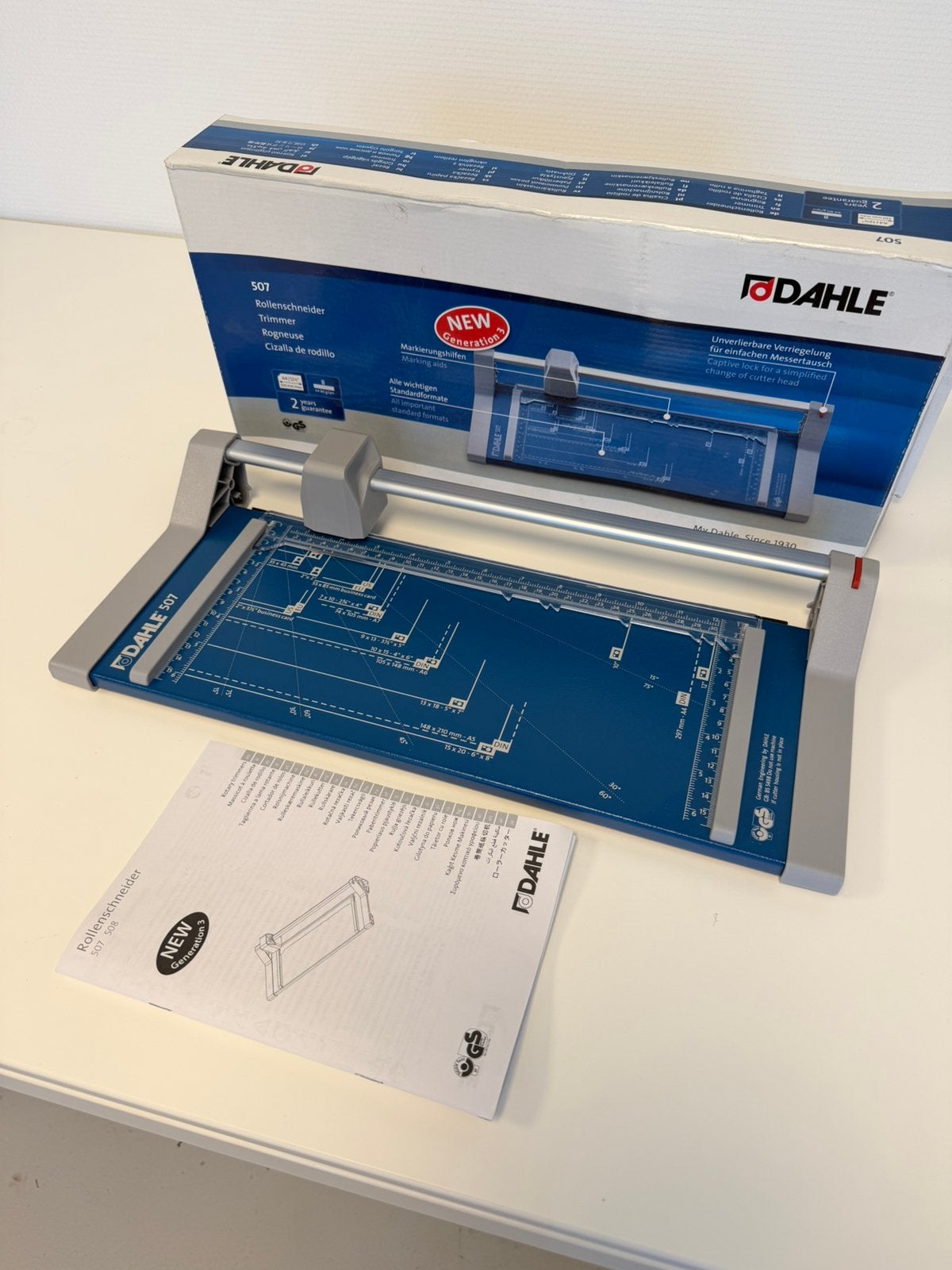 Dahle 507 Rolsnijmachine A4 NIEUW in Doos papier snijmachine, Nieuw, Ophalen of Verzenden, H, H