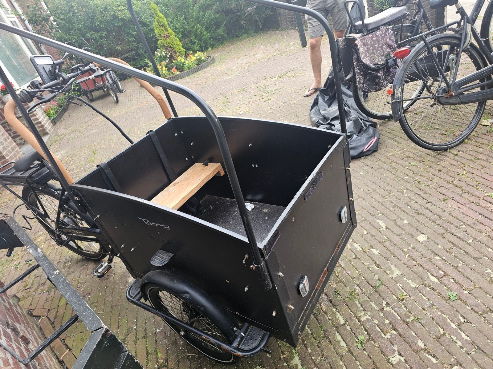 Elektrische Troy bakfiets in goede staat, Overige merken, Gebruikt, Elektrisch, Ophalen of Verzenden