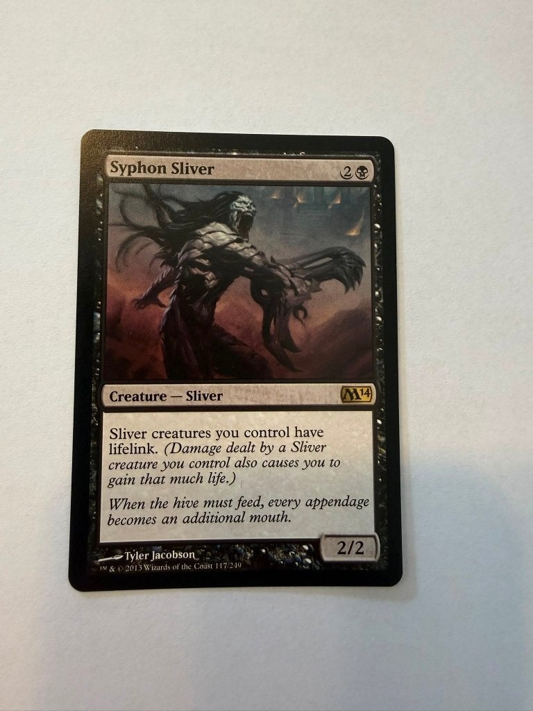 Syphon Sliver magic the gatering, Ophalen of Verzenden, Zo goed als nieuw, Losse kaart