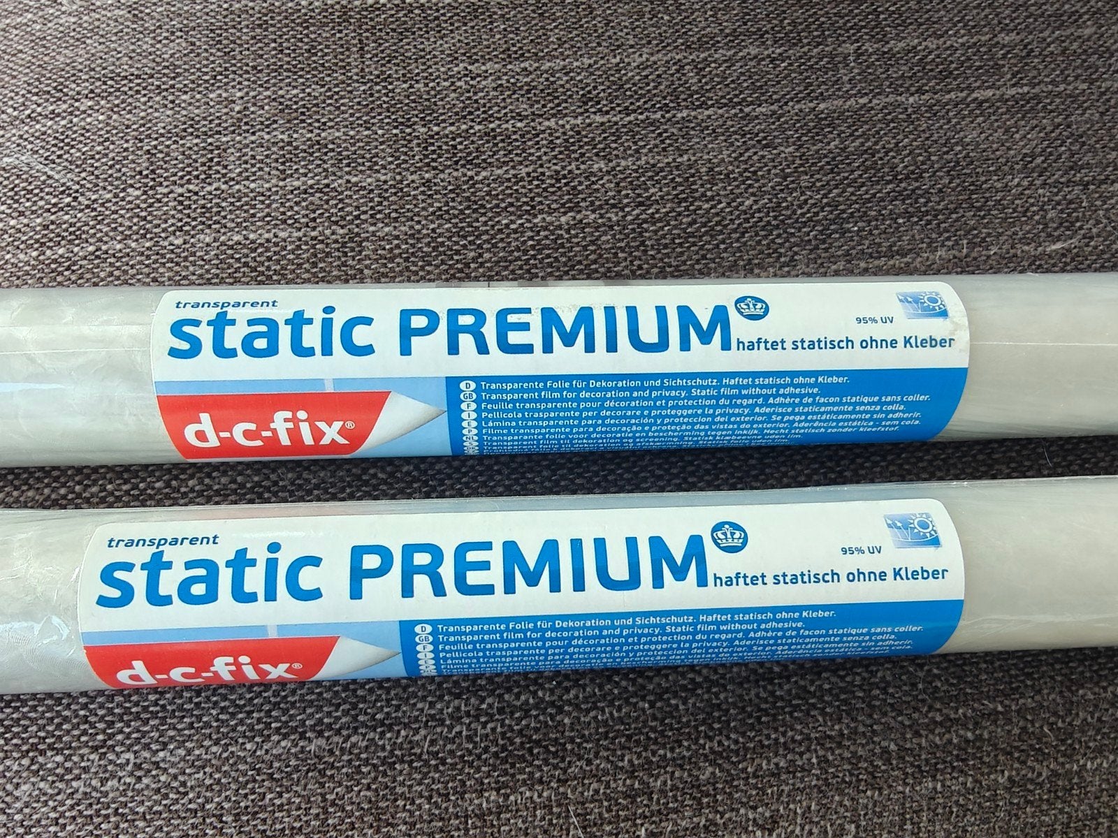 2x raamfolie, transparante inkijkwerende folie, Minder dan 80 cm, Nieuw, Ophalen of Verzenden, Overige typen