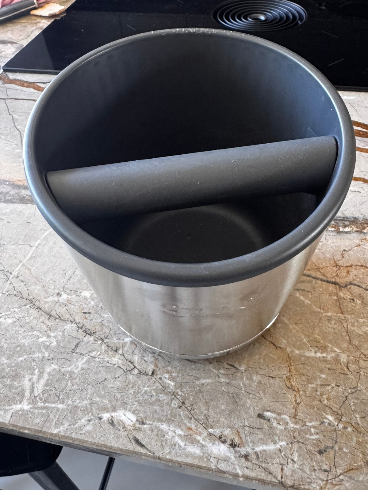 Sage knock box 20 pucks - koffie afklopbak, Zilver, Ophalen of Verzenden, Metaal, Overige merken