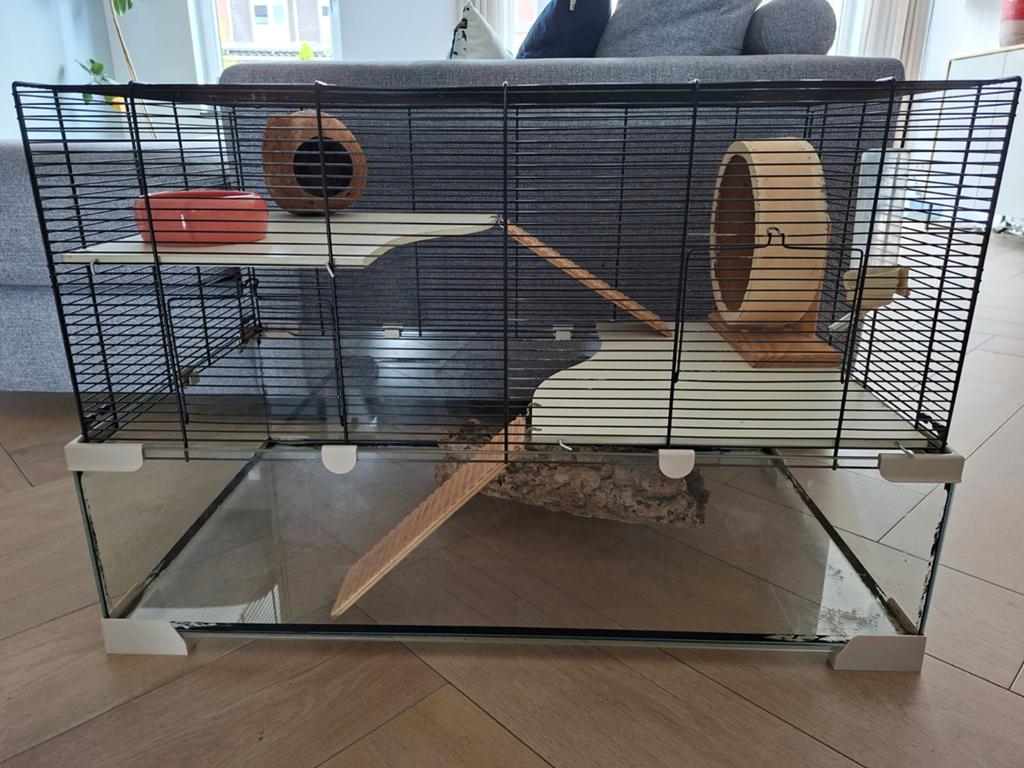 Hamsterhok Ferplast Karat 80, Zo goed als nieuw, Hok, 75 tot 110 cm, Ophalen
