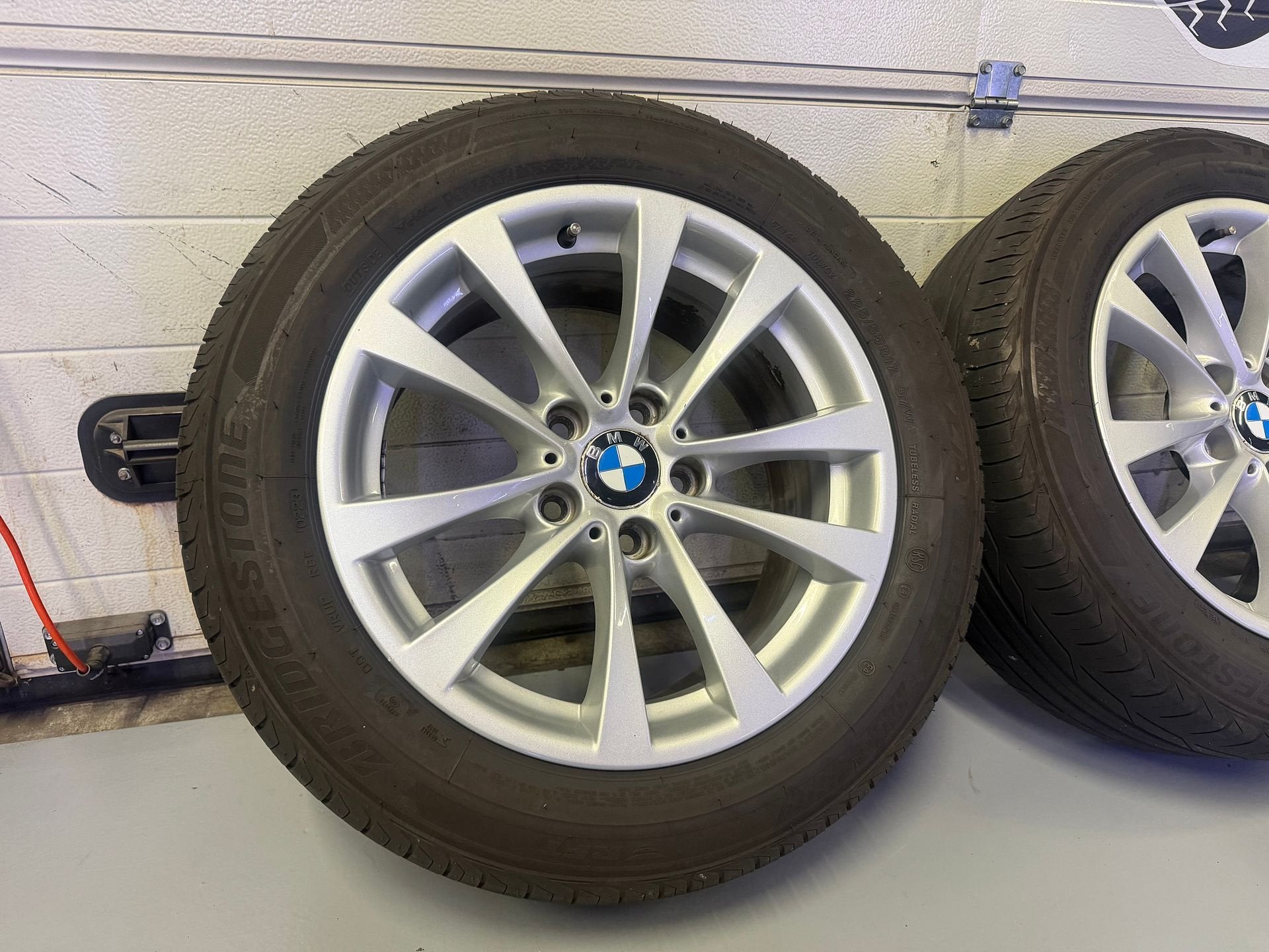 17inch Originele BMW Style 395 Velgen! A merk band! F30 F10, Gebruikt, -, -, Banden en Velgen