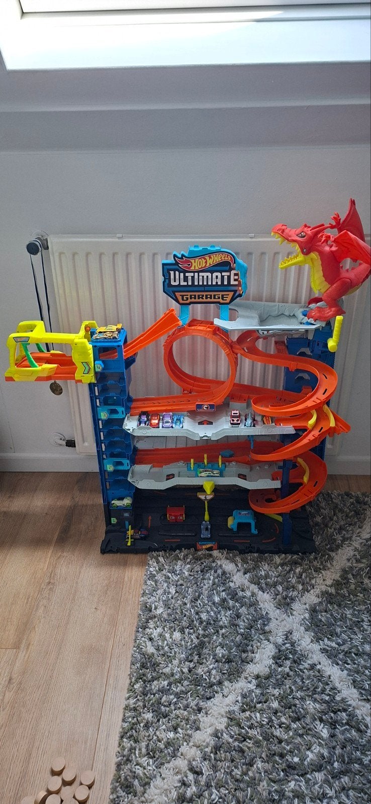 Hot Wheels Ultimate Garage met draak, Kinderen en Baby's, Speelgoed | Speelgoedvoertuigen, Ophalen, Zo goed als nieuw