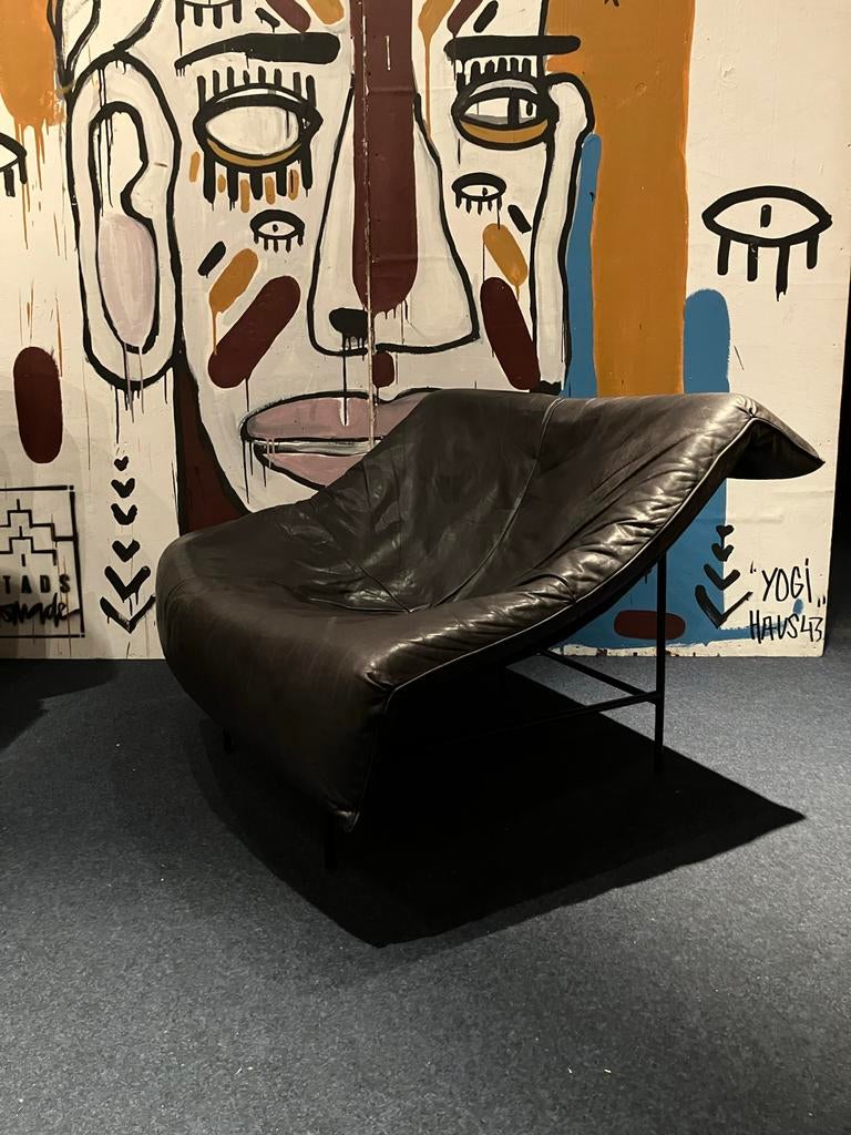 Vintage design fauteuil van Montis - butterfly chair, Ophalen, Zwart, Leer, Zo goed als nieuw