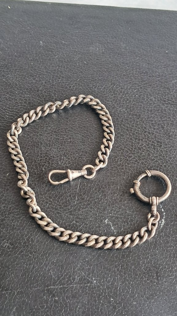 Zilveren horloge ketting, Ophalen of Verzenden, Zilver