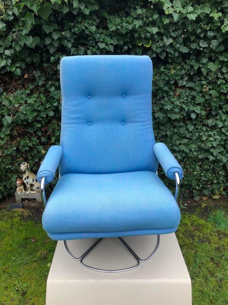 Jan des Bouvrie Gelderland model 301 retro vintage fauteuil, Ophalen, Gebruikt, 75 tot 100 cm, Retro vintage dutch design