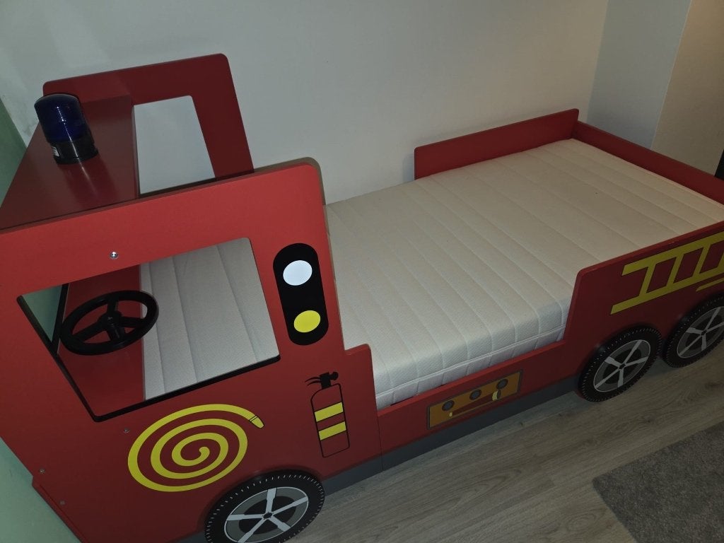 Bed kind Brandweer, Ophalen, 85 tot 100 cm, Zo goed als nieuw, Matras