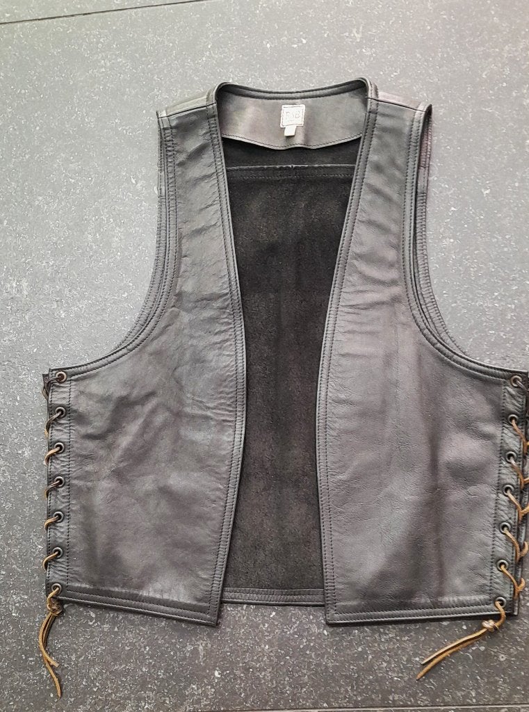 RoB's Lace Side Leather Waistcoat, Ophalen of Verzenden, Zwart, Overige typen