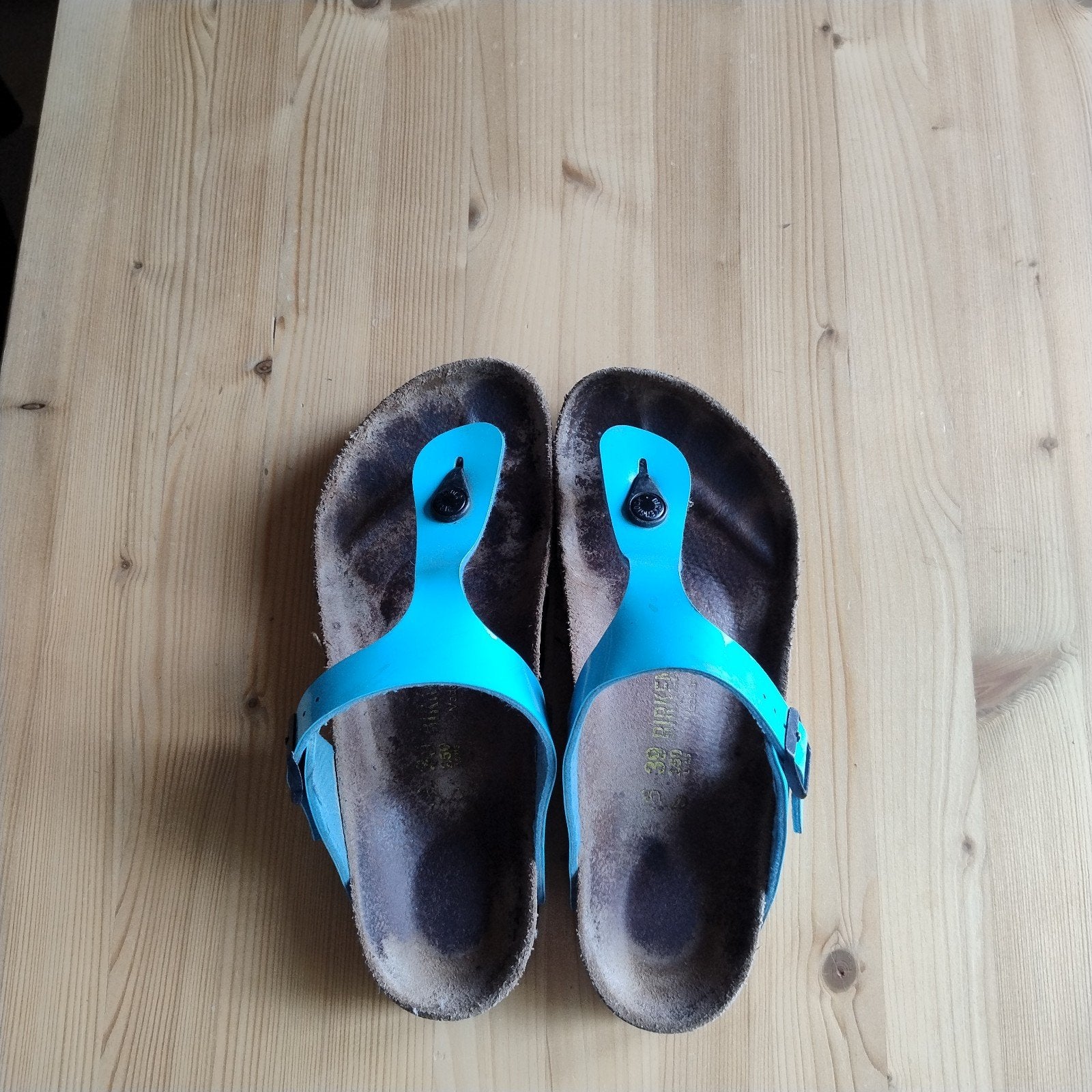 Birkenstock Gizeh teenslippers - Maat 39 - Blauw, Kleding | Dames, Schoenen, Slippers, Blauw, Ophalen of Verzenden, Gedragen
