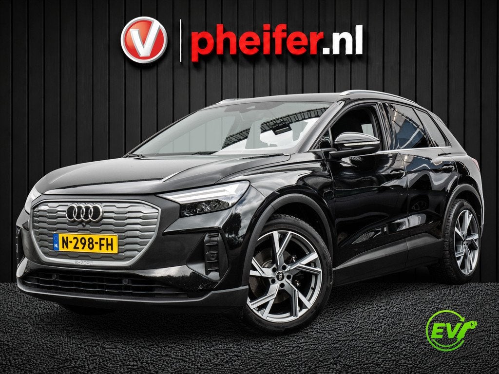 Audi Q4 e-tron 35 Launch edition 55 kWh SOH 91% Stoelverwarm, Auto's, Audi, Gebruikt, Zwart, Origineel Nederlands, Q4 e-tron
