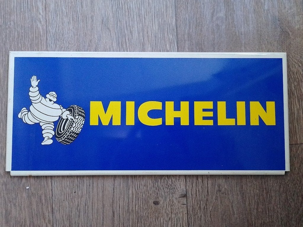 Michelin banden reclamebord metaal, Ophalen of Verzenden, Nieuw, Reclamebord