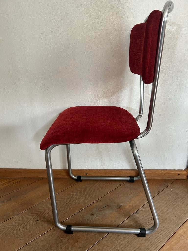 Gispen 114 stoel - Vintage design, Huis en Inrichting, Stoelen, Gebruikt, Ophalen of Verzenden, Metaal, Eén
