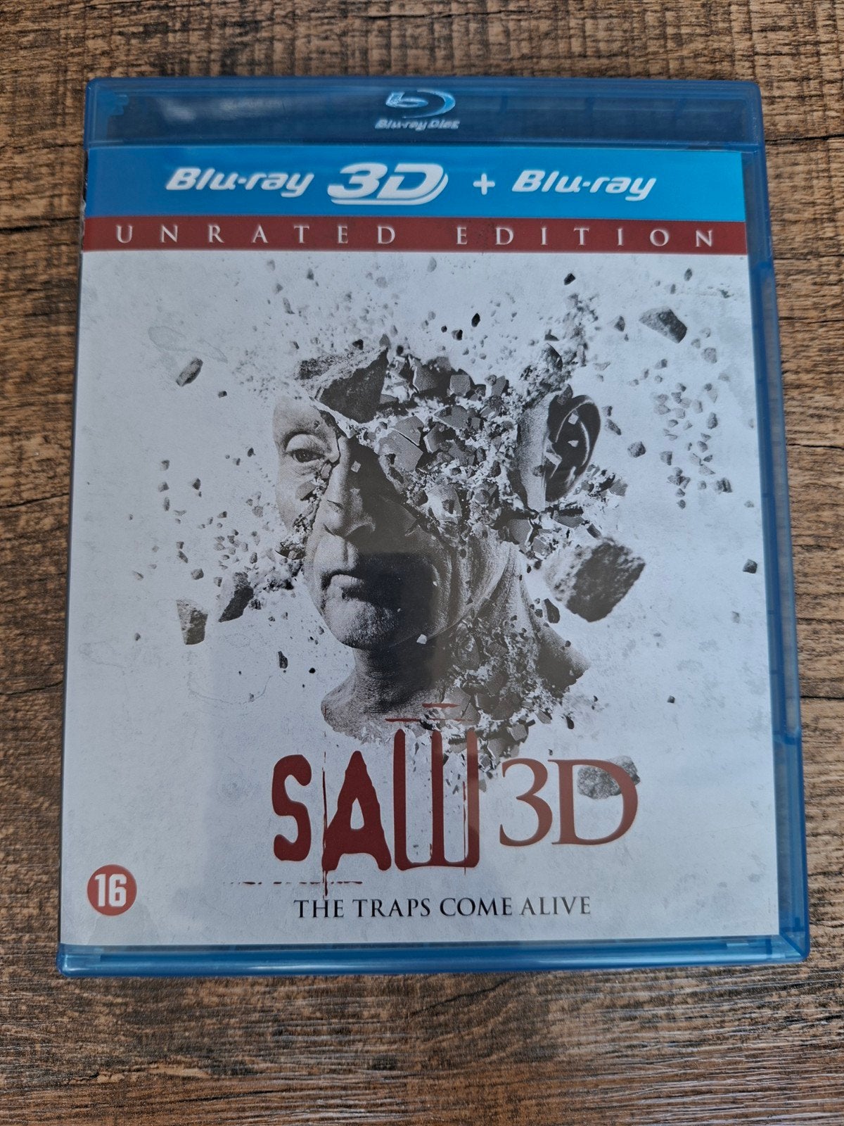 Saw 3D Blu-ray + Blu-ray Unrated Edition, Vanaf 16 jaar, Ophalen of Verzenden, Zo goed als nieuw, Gore