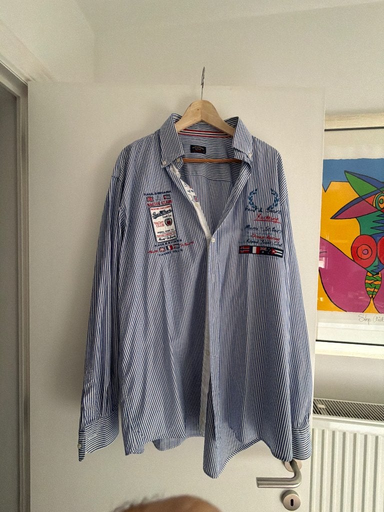Paul & shark overhemd, Blauw, Ophalen of Verzenden, Zo goed als nieuw, Overige halswijdtes