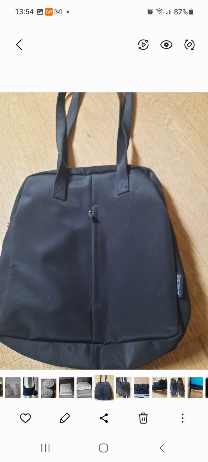 Zwarte handtas / shopper - Forever Young, Ophalen, Nieuw, Zwart, Shopper