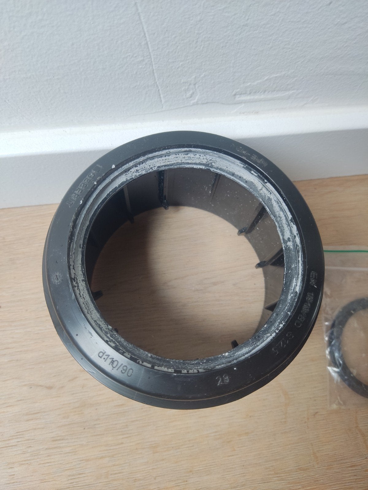 Geberit Overgangsstuk 90/110mm en O-ring 45mm, Ophalen, Nieuw, Minder dan 2 meter, 80 mm of meer