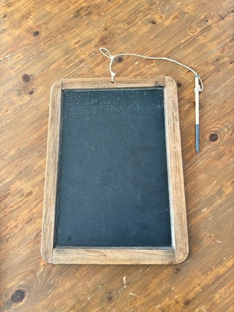 Vintage schrijflei met griffel, Ophalen of Verzenden