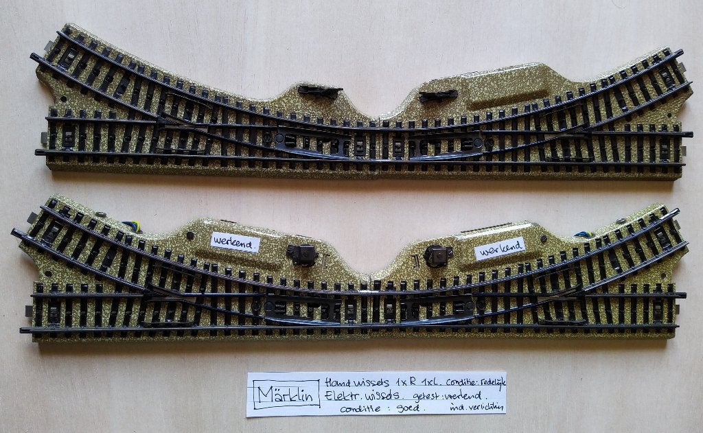 marklin Hand wissel 1xR 1xL, Hobby en Vrije tijd, Modeltreinen | H0, Wisselstroom, Gebruikt, Wagon, Ophalen of Verzenden