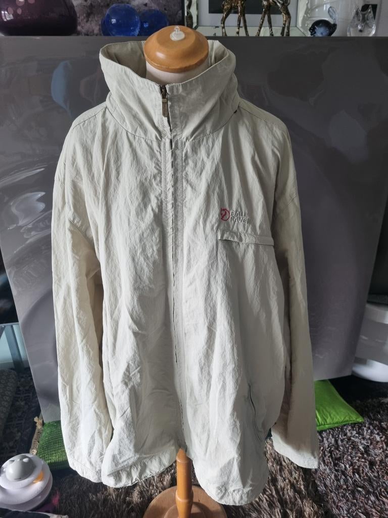 Fjällräven jack, maat XL, zandbeige, uitmuntende conditie., Kleding | Heren, Beige, Maat 56/58 (XL), Ophalen of Verzenden, Zo goed als nieuw