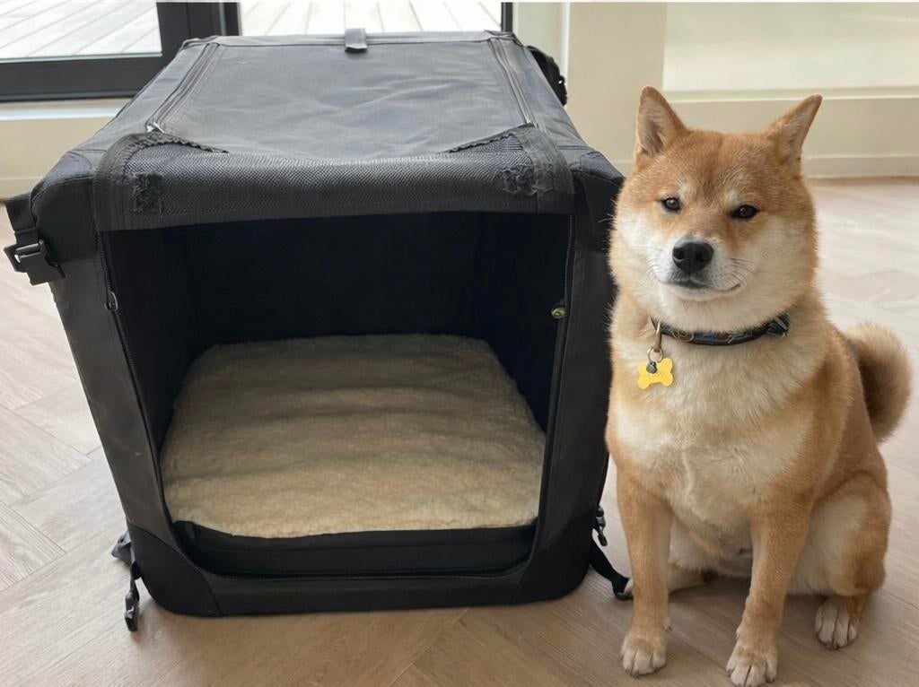Maelson opvouwbare honden- en kattenreismand/reisbench, Dieren en Toebehoren, Ophalen, Zo goed als nieuw