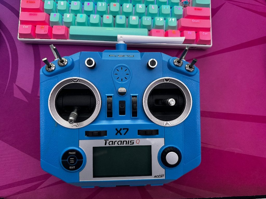 FrSky Taranis Q X7 zender met 2x 2000mAh Ni-MH accu, Ophalen of Verzenden, Gebruikt, Overige typen, Quadcopter of Multicopter