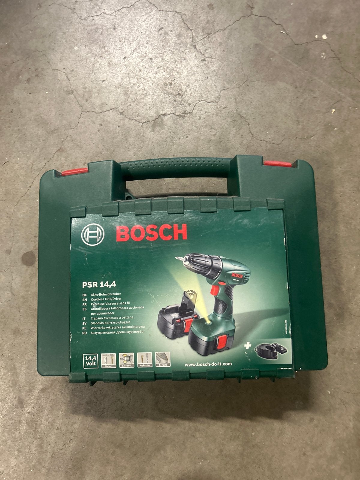 Bosch PSR 14,4 Accuboormachine met 14,4 Volt, Ophalen of Verzenden, Gebruikt, Boor- en Schroefmachine