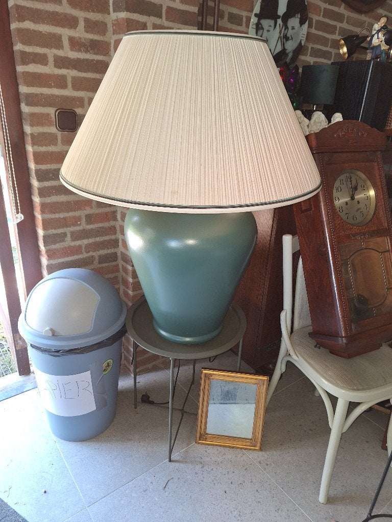 Grote Sfeer lamp interieur aardewerk groen pastel, Huis en Inrichting, Ophalen, Gebruikt, Overige merken, Keramiek