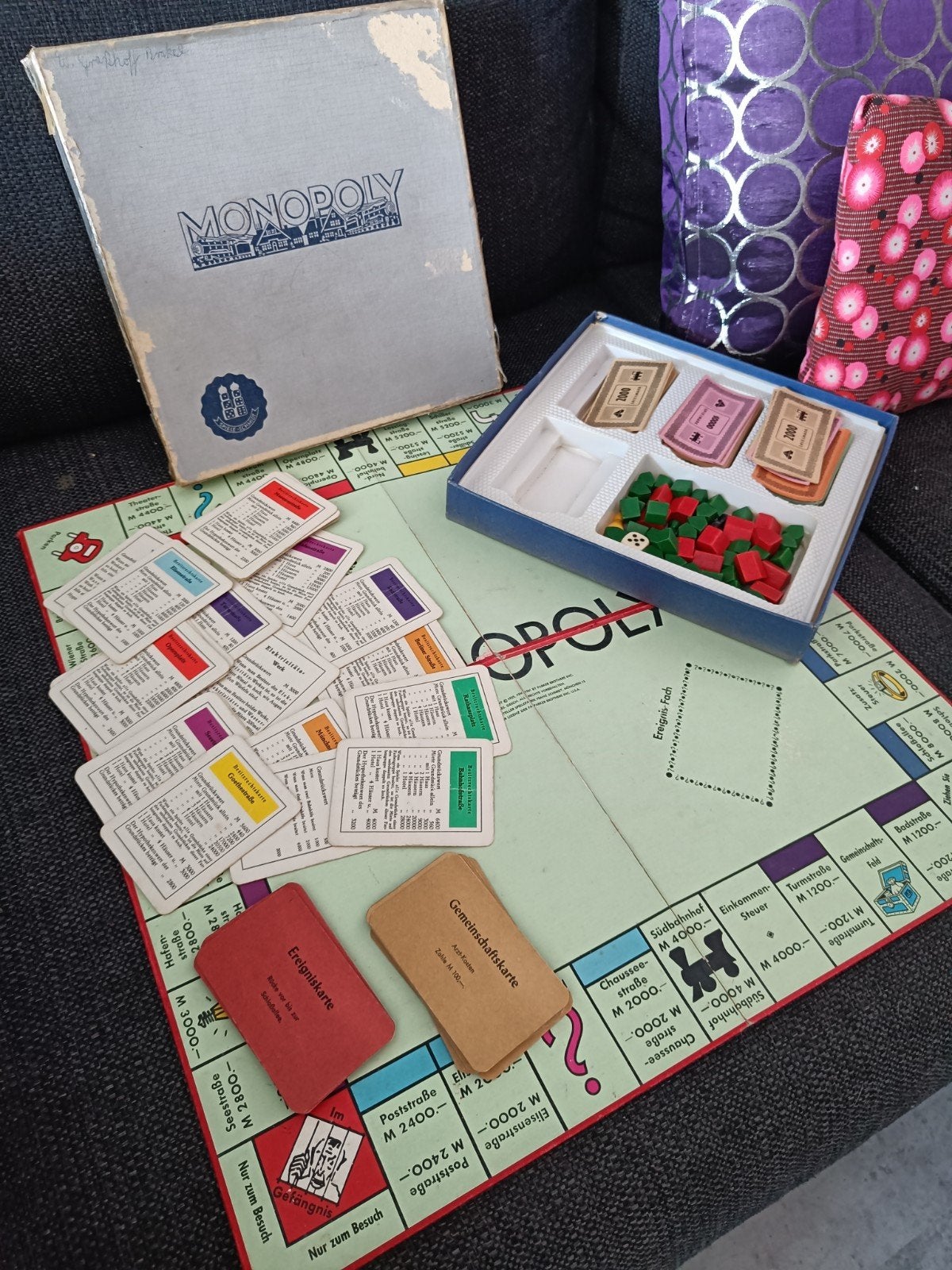 Vintage Monopoly Duitsland - Prachtige Klassieker, Vijf spelers of meer, Ophalen of Verzenden, Gebruikt, Parker Brothers