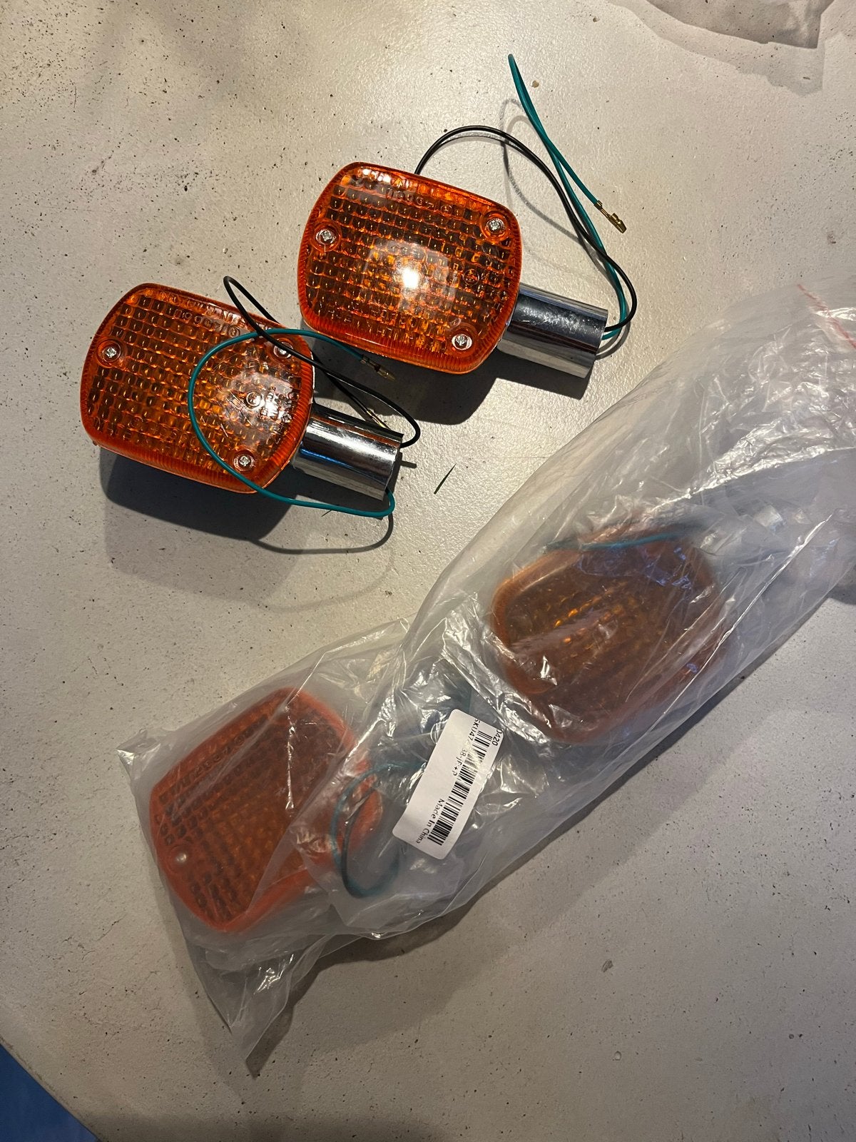 Richtingaanwijzers voor motor (set van 4), Ophalen of Verzenden, Gebruikt