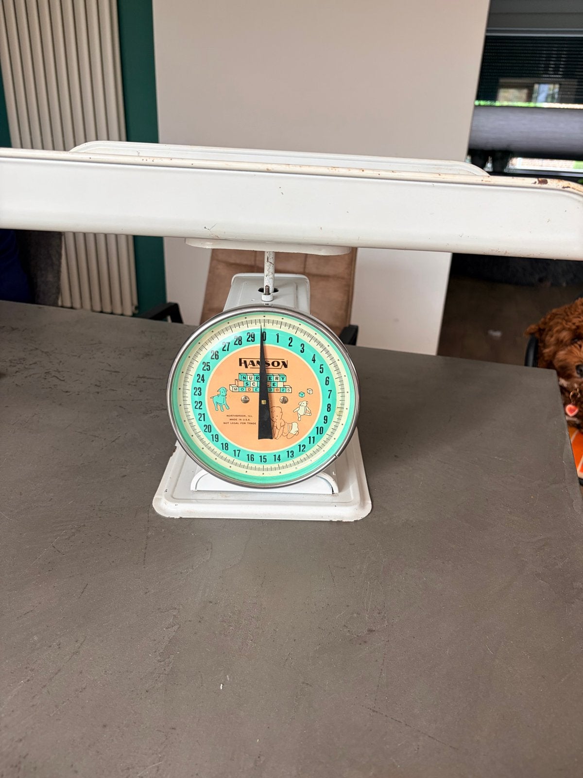 Vintage Hanson Nursery Scale - Babyweegschaal, Kinderen en Baby's, Ophalen of Verzenden, Gebruikt