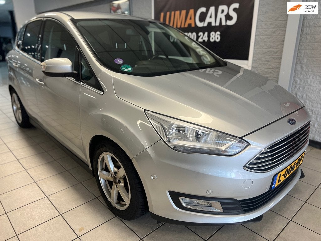 Ford C-Max 1.0 Titanium |Navi |Keyless |Stoelverw. |Trekhaak, Auto's, Voorwielaandrijving, 125 pk, Gebruikt, Euro 6