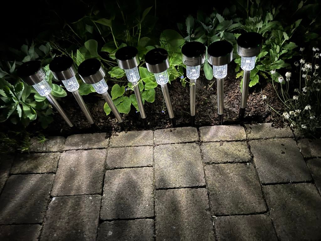 8 Tuin Lantaarntjes op Zonne-energie - Sfeervolle Verlichtin, Ophalen, Zonne-energie, Overige typen, Zo goed als nieuw