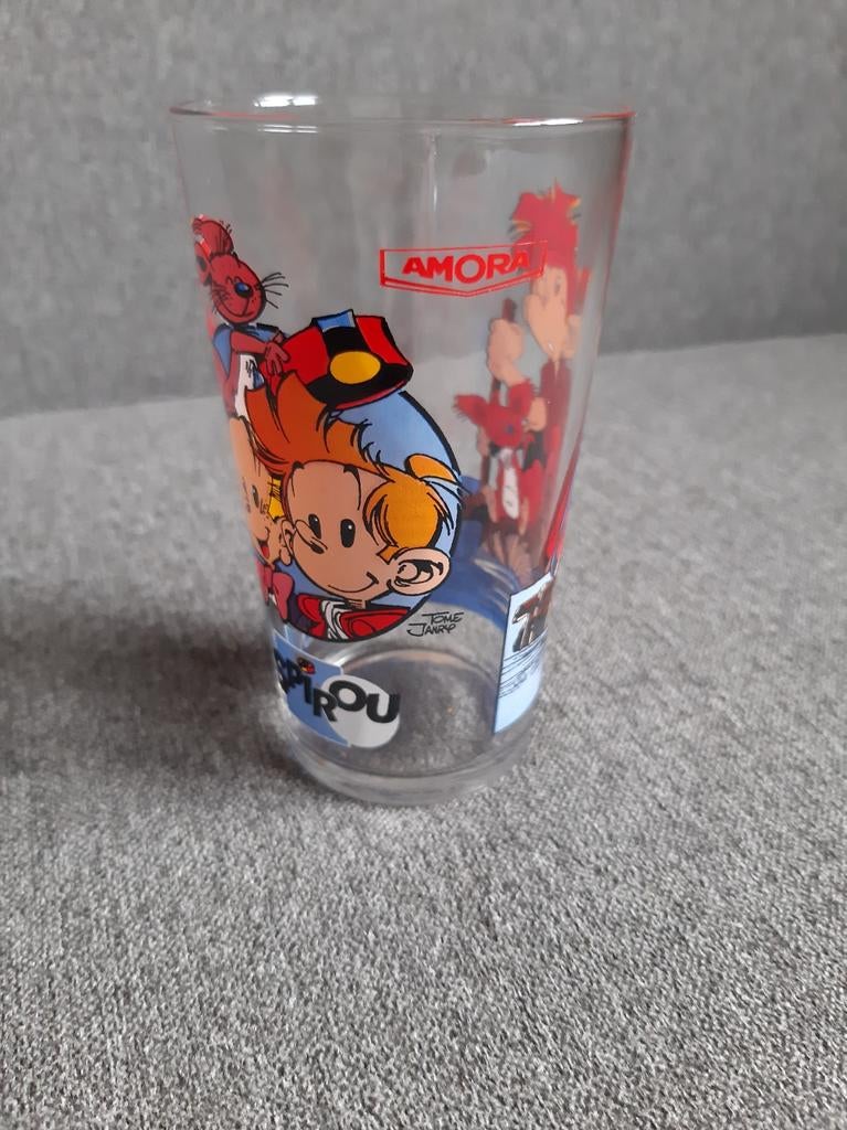 Robbedoes en Kwabbernoot drinkglas, Ophalen of Verzenden, Zo goed als nieuw, Frisdrankglas
