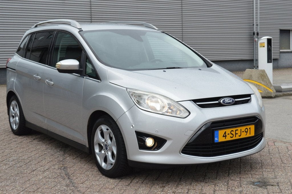 Ford Grand C-Max 1.0 Titanium bj13 navi airco leuke auto, Auto's, Ford, Bedrijf, Te koop, Grand C-Max, ABS, Achteruitrijcamera