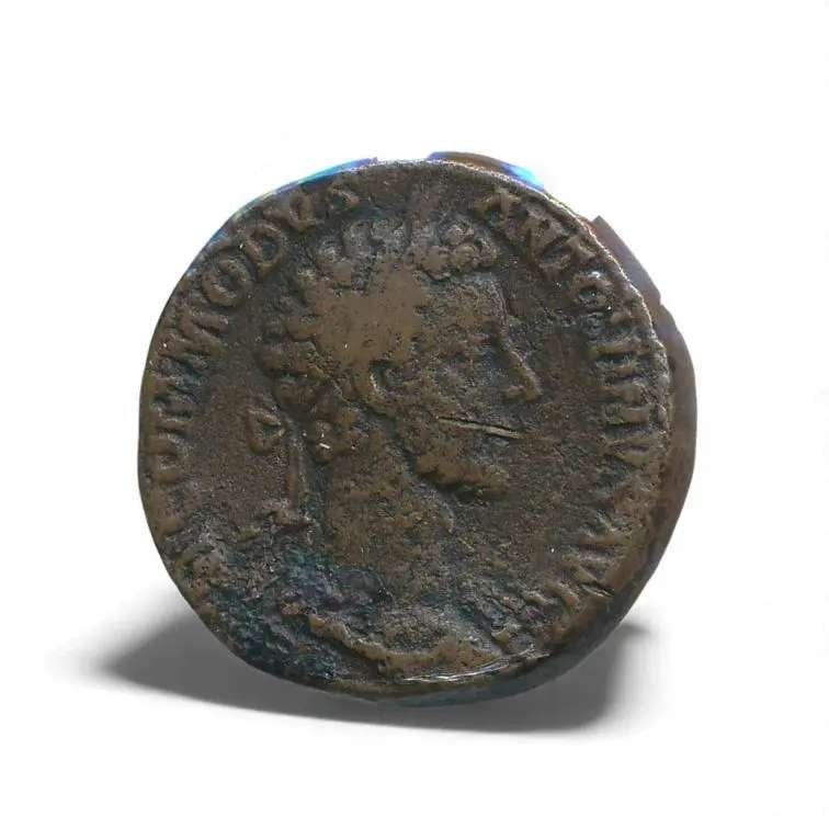 Romeinse Rijk Keizer Commodus Sestertius 183-184, Ophalen of Verzenden, Italië, Losse munt