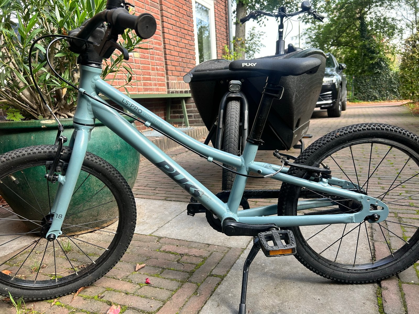 Puky kinderfiets 18 inch ash blue - LS-PRO Light Series, Ophalen, Zo goed als nieuw, Velgrem, 16 tot 20 inch